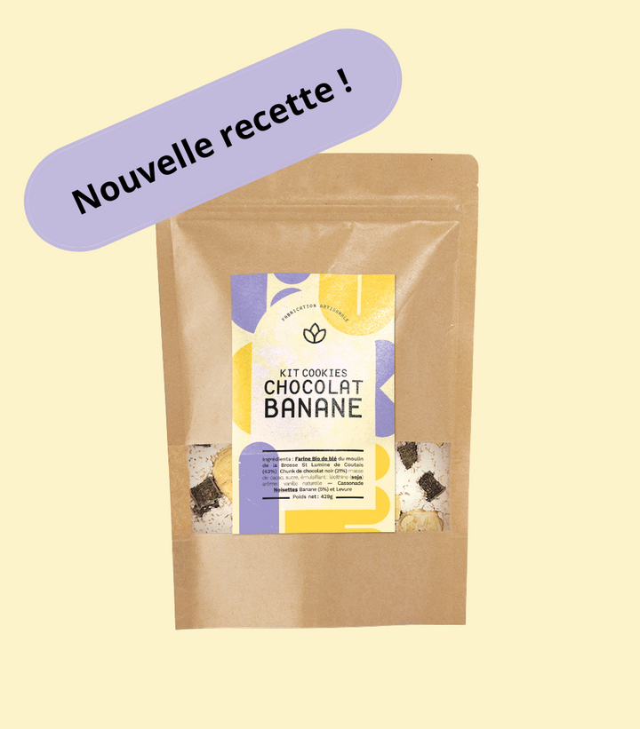 KIT COOKIES CHOCOLAT BANANE
